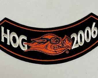 Vintage Harley Owners Group Patch Harley Davidson Hog Patch