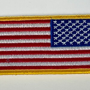 Vintage Backwards/Reversed American Flag Patch