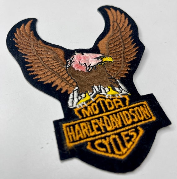 Vintage Harley Davidson Eagle Logo Patch - image 2