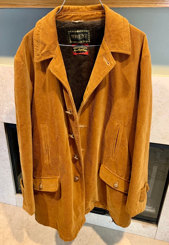 Vintage Fur Lined Corduroy Jacket by Brent, of Mon