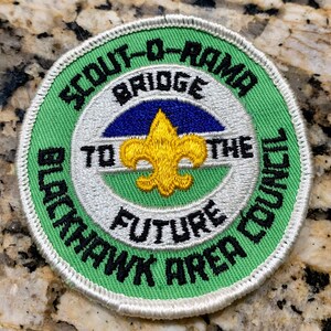 Vintage Boy Scout Brücke in die Zukunft Patch