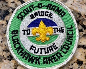 Vintage Boy Scout Bridge to the Future Patch