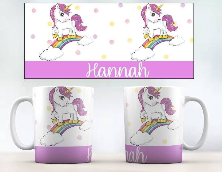 Personalised Unicorn mug Etsy