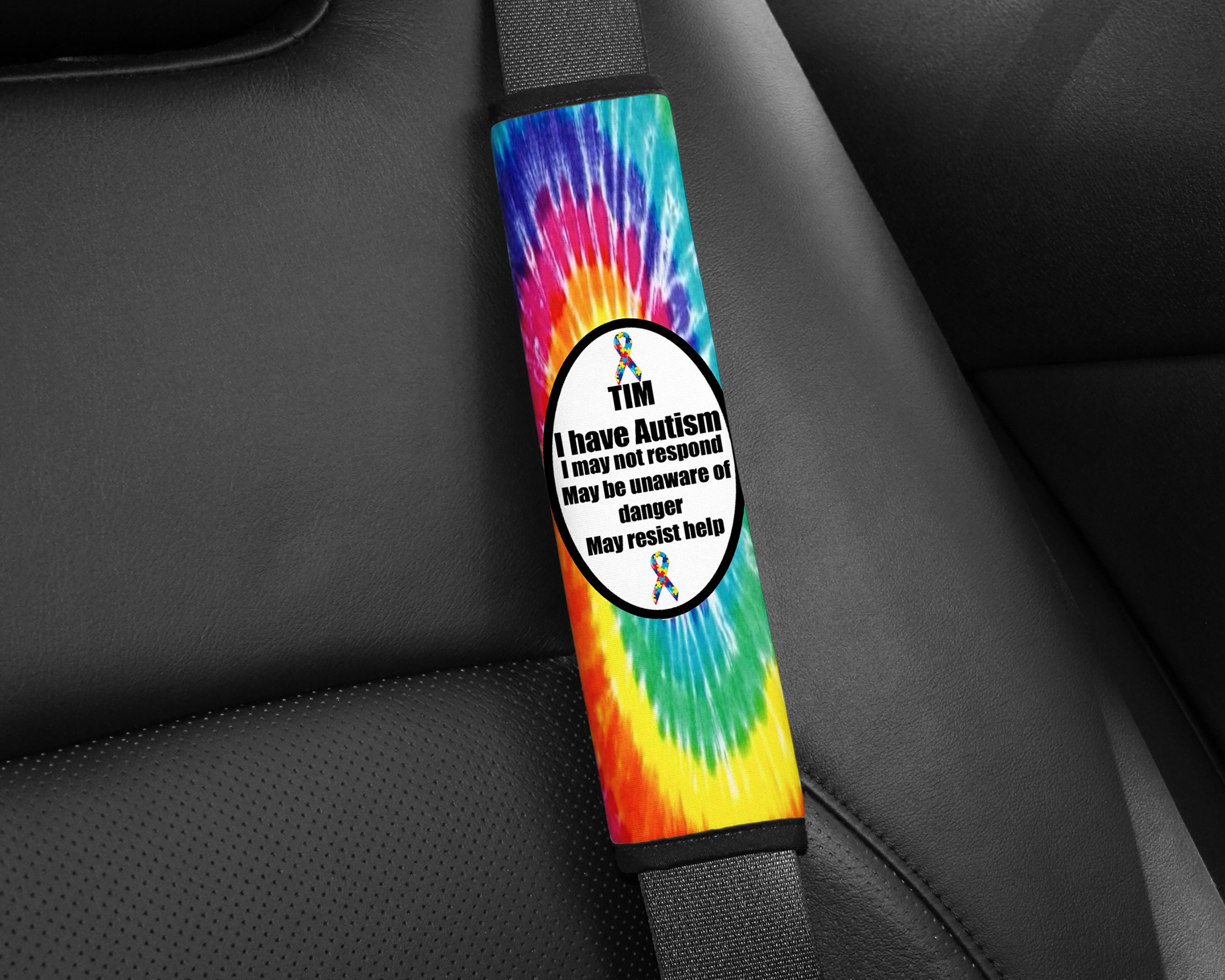 Autistic Car Seat Belt Cover, Child / Adult Support, Autism, Medical