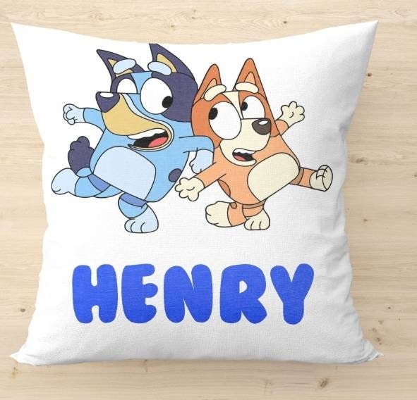 Bingo and Bluey personalised Cushion Cover Etsy