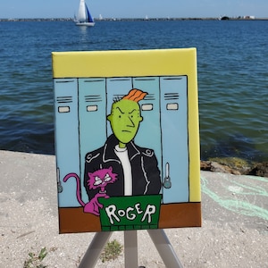 ROGER of the Villains Series on canvas parody art