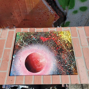 Red in Chaos 16in x 20in canvas