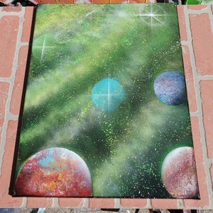 Celestial Waves 16in x 20in canvas