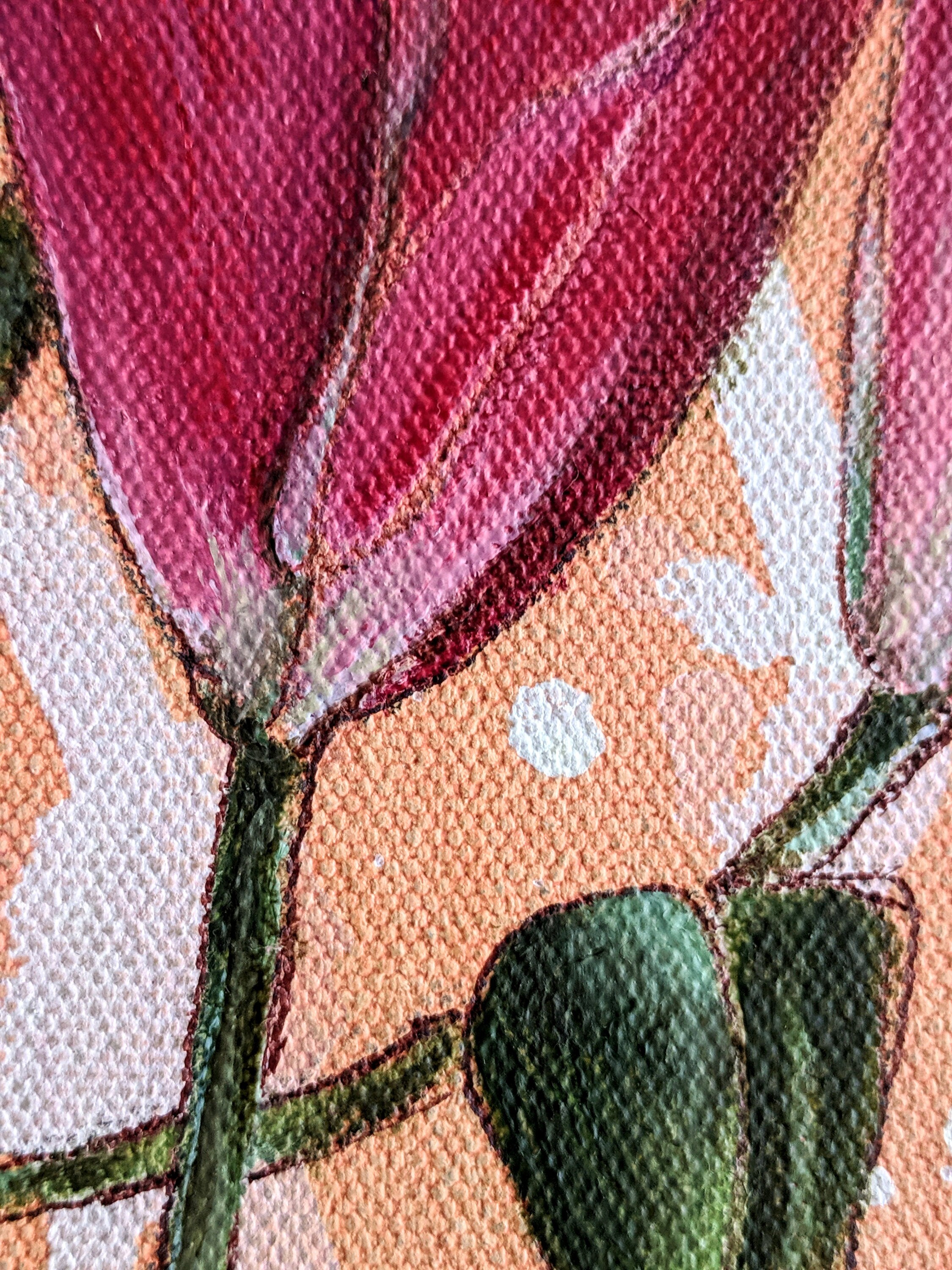 Pink Lilies Two Original Gallery Wrapped Oil Paintings on Etsy Canada