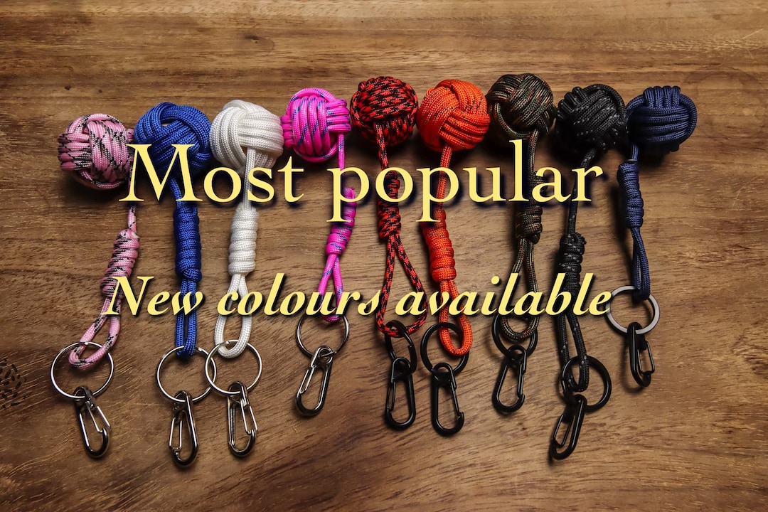 Fis Key Rings Monkey Fist Key Ring - Made by a Liveaboard While Sailing Around the ...