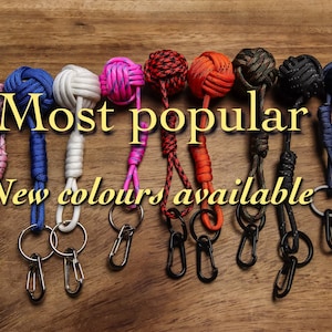 Monkey fist key ring - made by a liveaboard while sailing around the British Isles  - ideal for boaters/sailors
