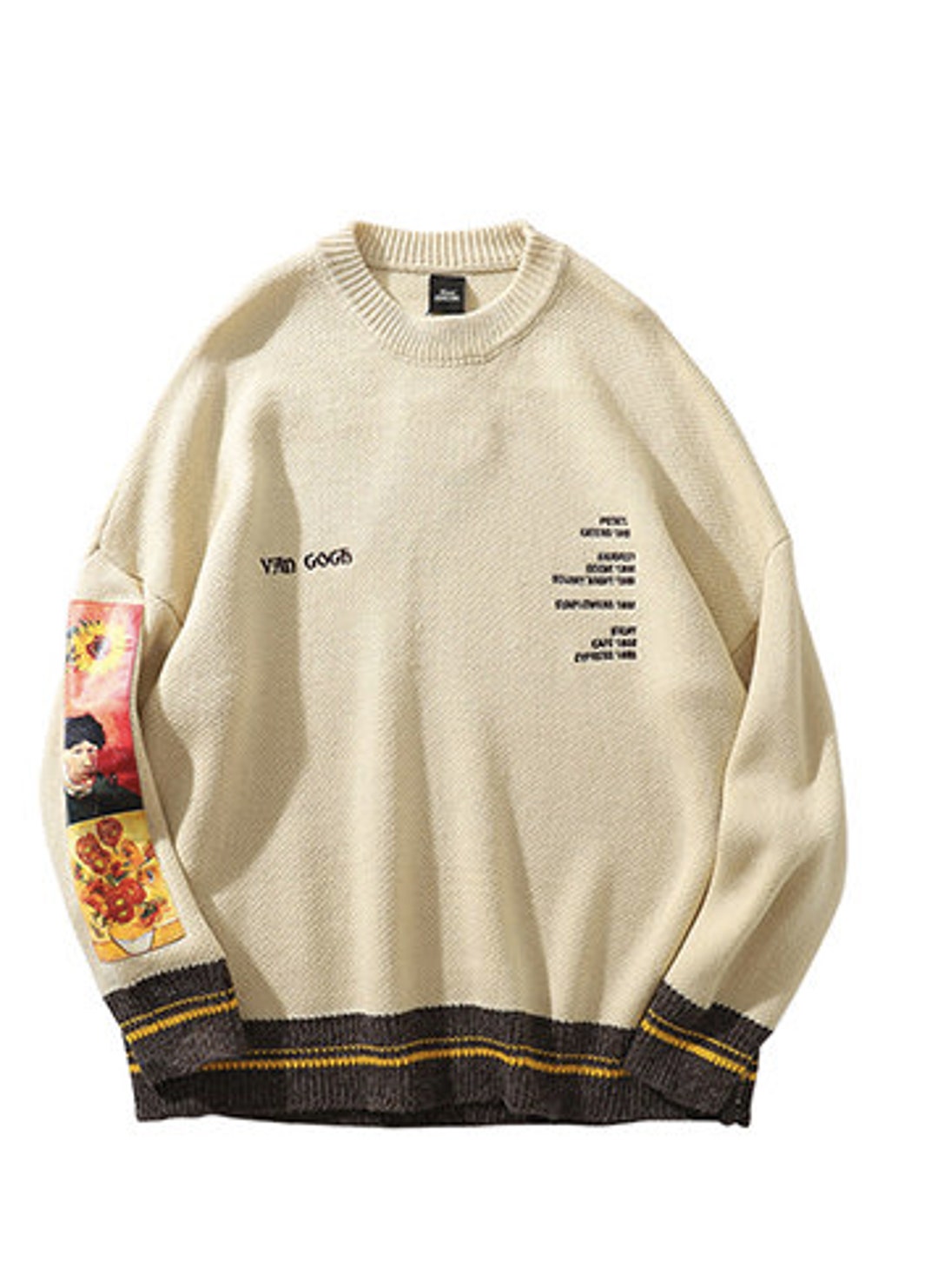 Van Gogh Painting Autumn Hip Hop Streetwear Sweater for Unisex - Etsy