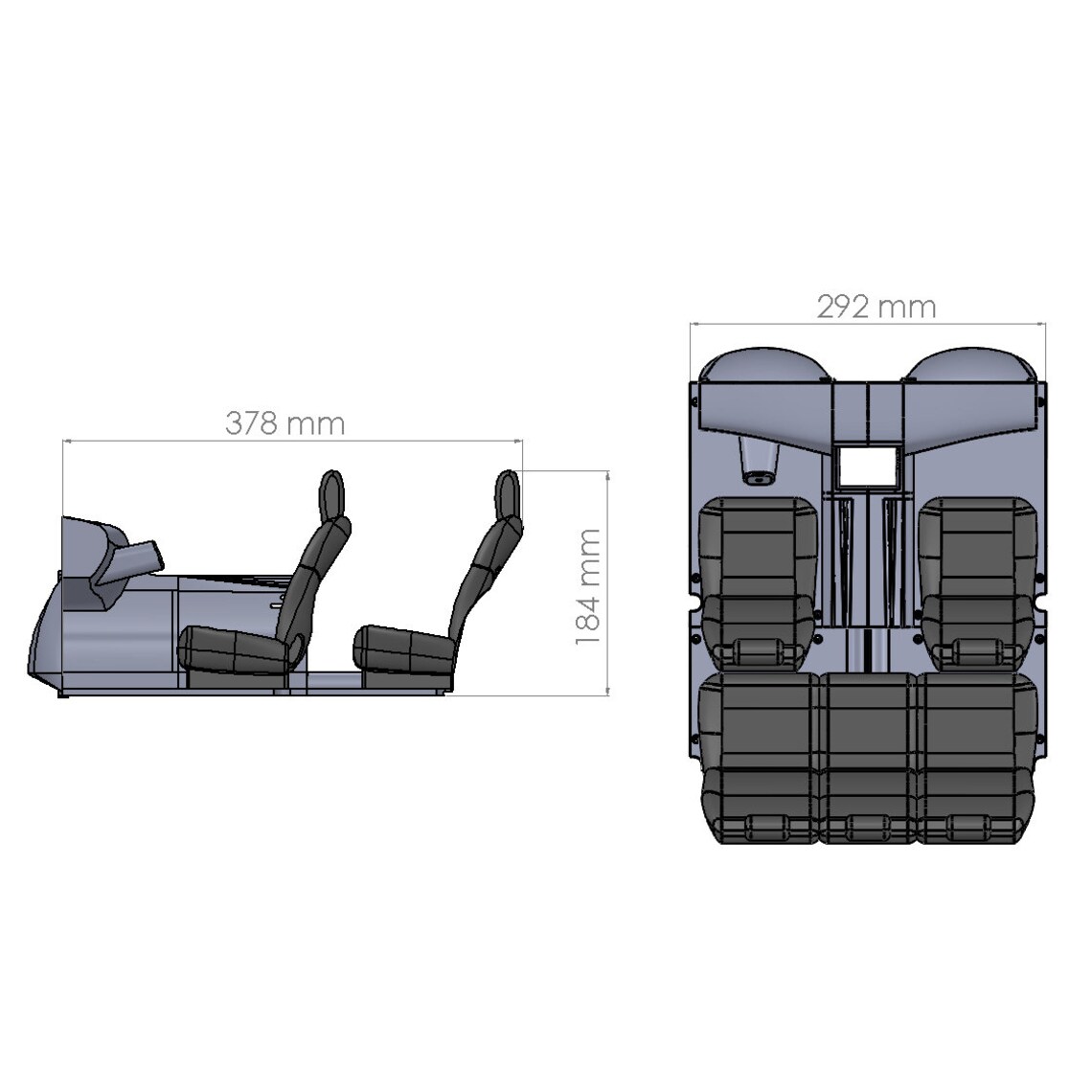 Car interior 1/6 scale .RC car accessories. Details for Etsy