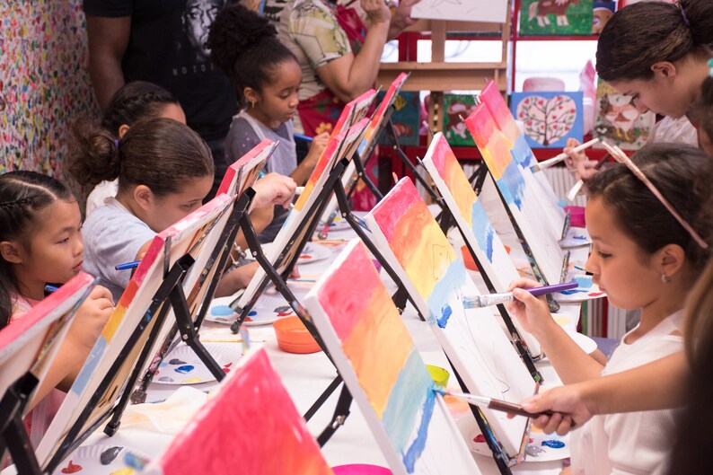 Birthday Party at Home DIY Sip & Paint for Kids | Etsy