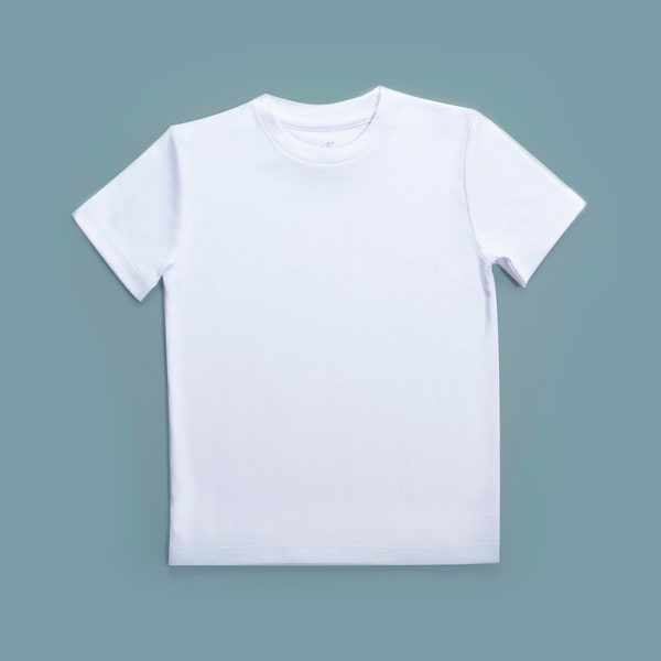 Unisex Kids' Short Sleeve Blank Shirt | 100% PIMA COTTON | Boys or Girls Shirts for Embroidery or Vinyl