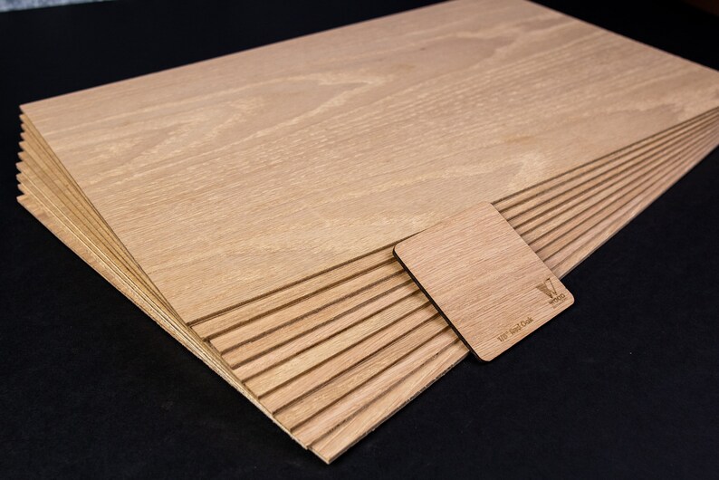 Red Oak Plywood 1/8 11.75x19.75 3mm Red Etsy