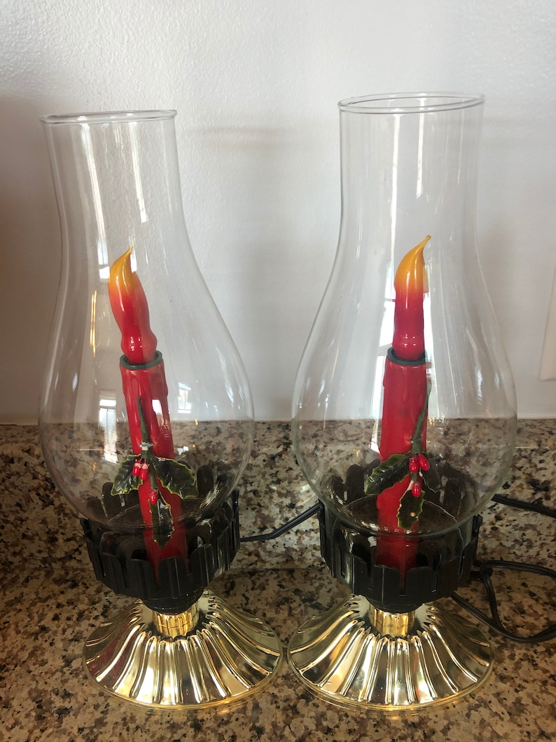 Vintage Timco Christmas Electric Hurricane Candle Etsy