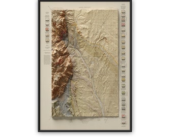 Topographic Map of Colorado Springs 1912 Vintage Reprint Historical Map With Relief Effect