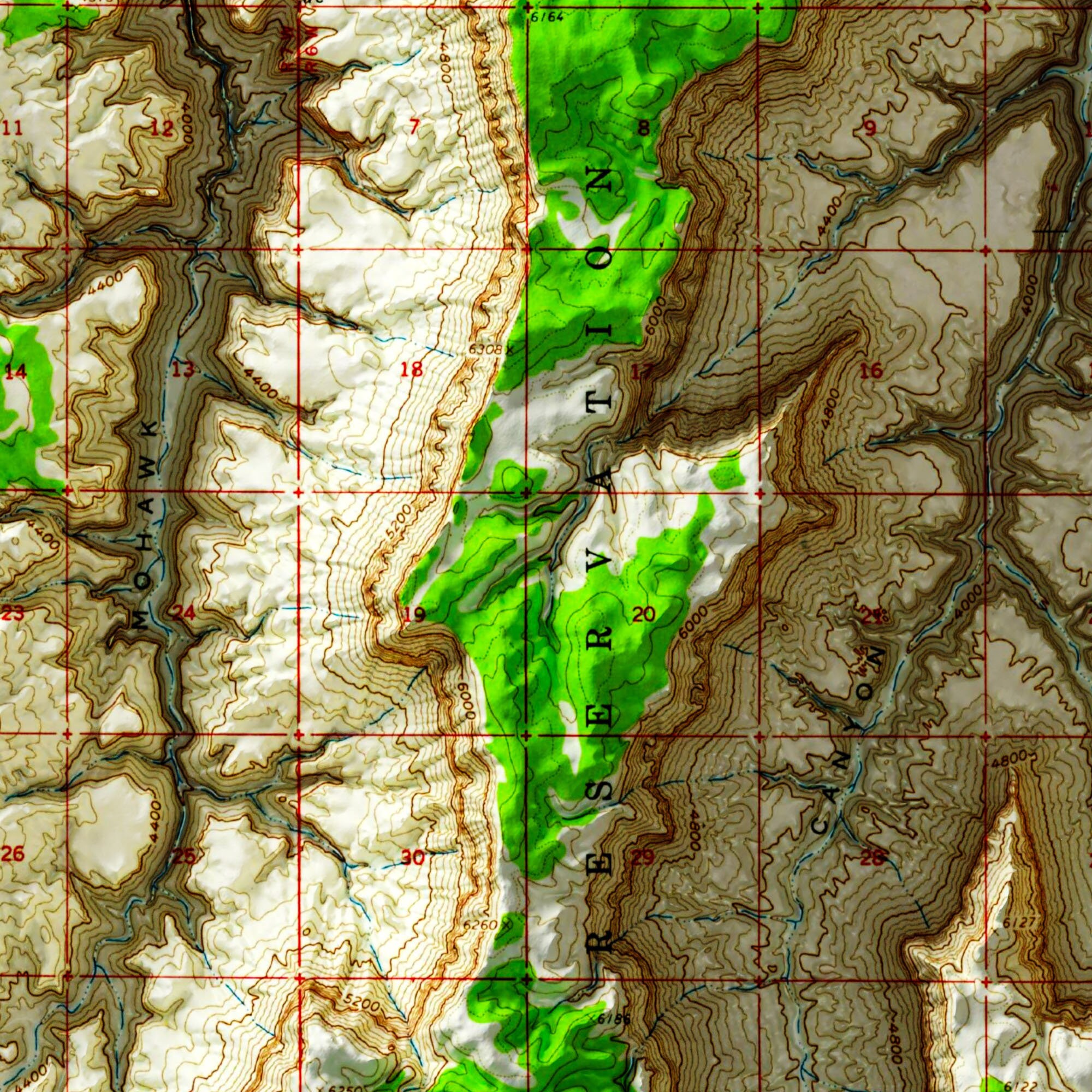 map of the grand canyon national park
