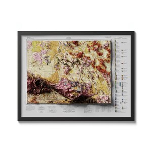 San Bernardino Karte, San Bernardino Kunst, San Bernardino Wohnkultur, San Bernardino Wandkunst, San Bernardino Vintage Karte