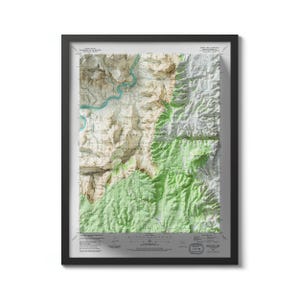 Desert View-Grand Canyon National Park, topografische kaart Arizona 1988