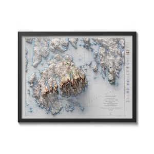 Mapa topográfico do Parque Nacional de Acadia 1931 - Impressão vintage - Decoração de parede de presente de geografia - Presente de inauguração de casa - Fãs de história