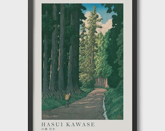 Vintage Japanese Print - Hasui Kawase - The Road to Nikko – Shin-Hanga Landscape Art