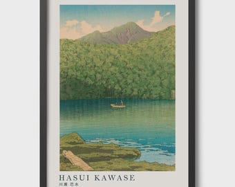 Hasui Kawase Japanese Print – Tsutanuma Pond Landscape, Shin-Hanga Wall Art