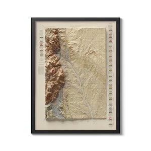 Colorado Springs, Topographische Karte 1912, Colorado Springs, Wandkunst, Wohnkultur, Vatertagsgeschenk, Reliefkarte, Vintage Kartenreproduktion