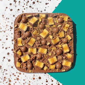 Crunchie Belgian Chocolate Slab Bar. Crunchie. Crunchie Rocks. Maltesers. Honeycomb. Chocolate Gift. Handmade Gift.