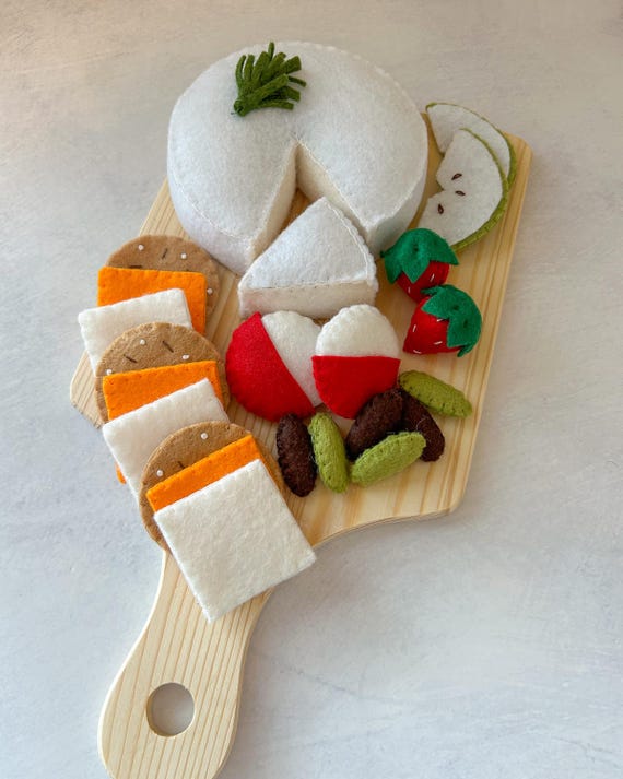 Felt Charcuterie Set Pretend Play Food Play Food Kids Toy