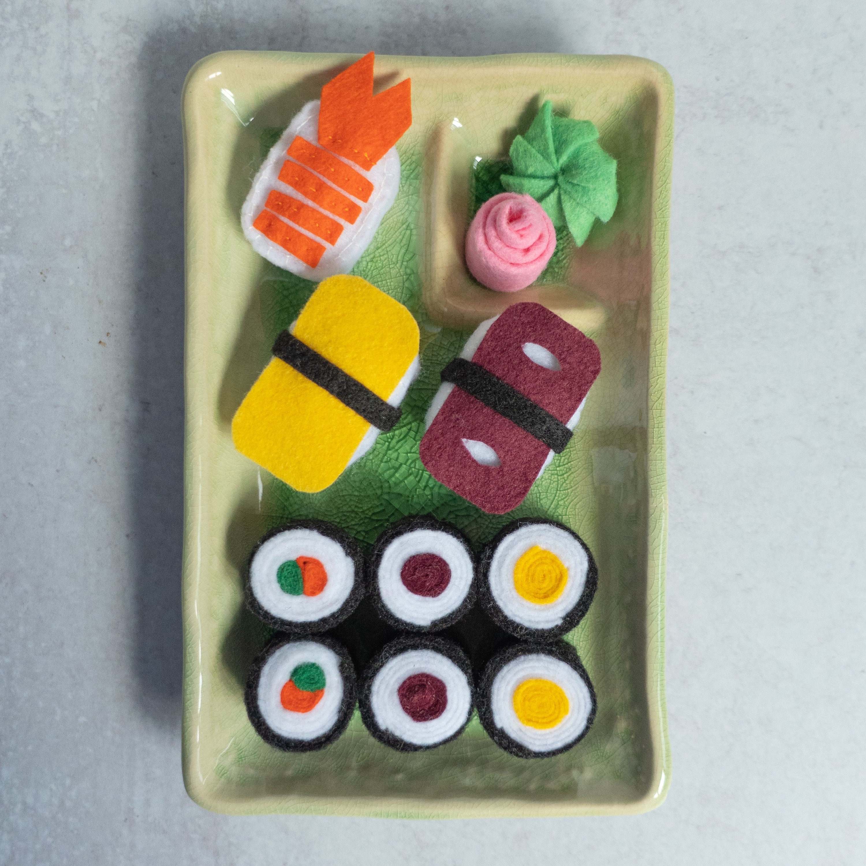 Felt Sushi Set Pretend Play Food Play Food Kids Toy Etsy