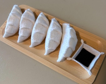 Felt Gyoza Set | Pretend Play Food | Play Food | Kids Toy | Ready to Ship