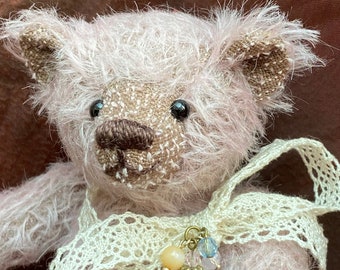 Little Lily - handgefertigter Mohair-Teddybär, voll gegliedert, Sammlerbär