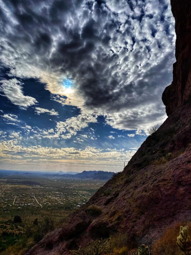 photo print Superstition Mountains AZ View from the edge