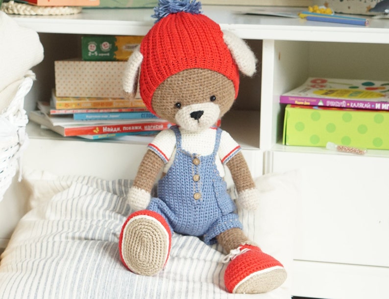 Amigurumi Kits With Yarn Dog Toy Crochet Patterns DIY KIT Etsy