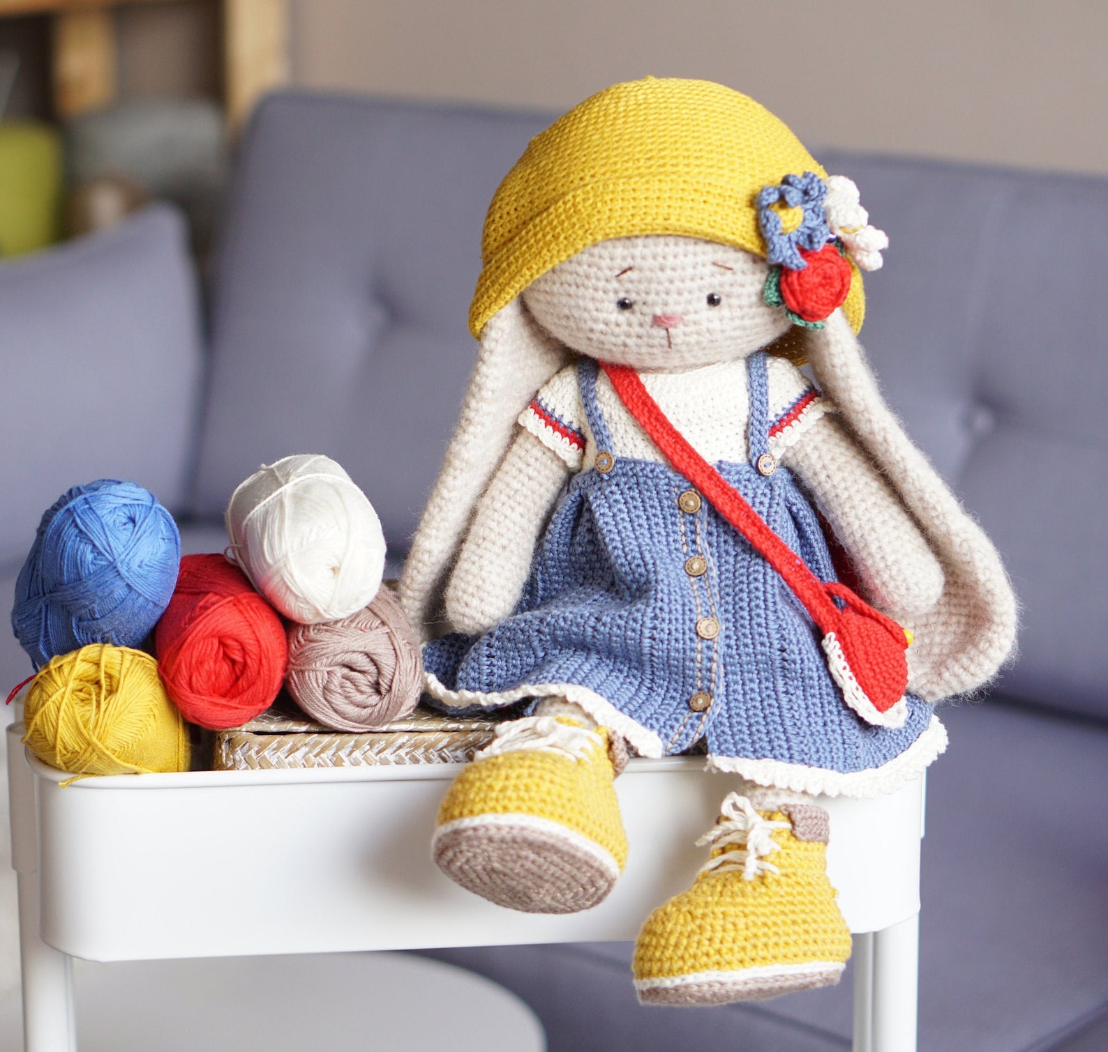 Amigurumi Kits with yarn Toy crochet patterns DIY KIT Bunny Etsy