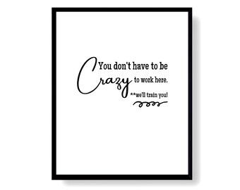 Home Office Decor grappige poster, cel bureau Art Print voor vrouwen digitale download