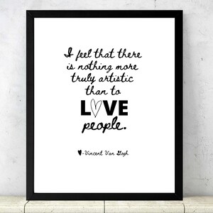 Vincent Van Gogh Print Inspiring Wall Art, Digital Download Printable Quote Poster