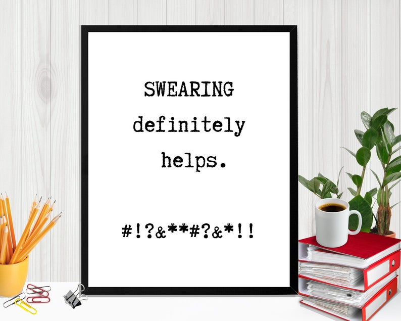 Funny Office Print Cute Office Downloads Cubicle Decor Sign Etsy