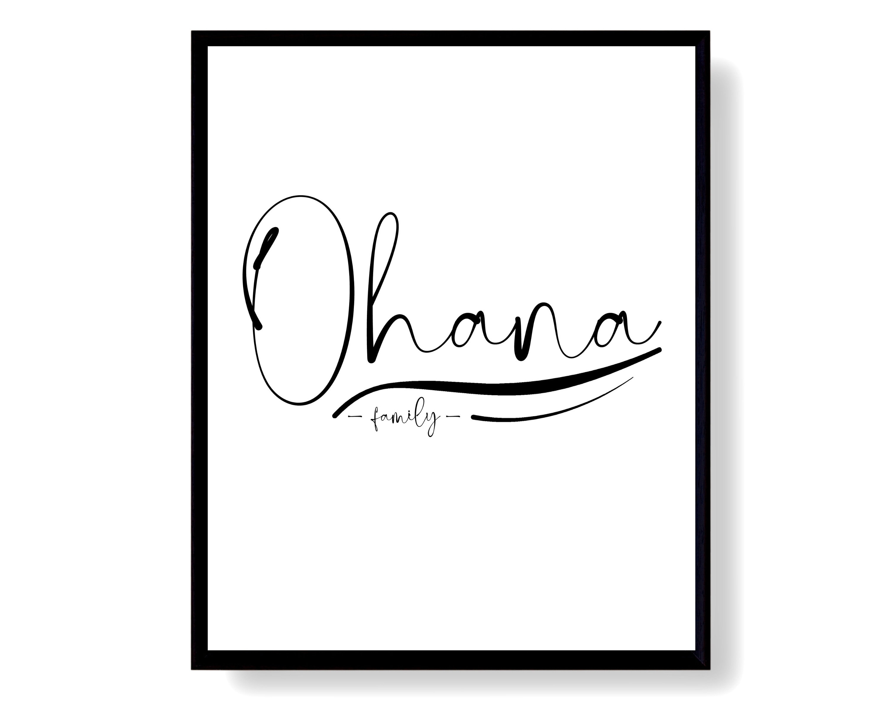 ohana様　ご確認用 Ohana Sign Printable Word Art Family Minimalistic Poster - Etsy