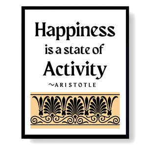 Aristotle Greek Wall Art Philosophy Quote, Philosopher Printable Wisdom Digital Download