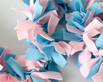 Gender Reveal Felt Garland, Pink and Blue Felt Banner, Gender Reveal Party Decorations, Gender Reveal Felt Banner, New Baby Banner