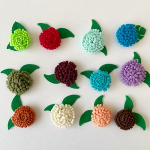 フェルトの花、DIYフェルトの花、フェルトの花のアップリケ、カラフルなフェルトの花、スクラップブッキング用の花、すぐに使える花12個セット