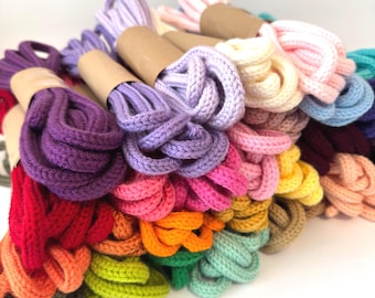 Tricotin I Cord for Wire, Cotton Knitted Cord, Knitted Cord by Yard for Name and Decor, Yarn by Yard in Cord for Crafting, Yarn for Wire Art