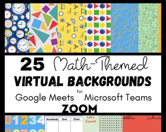 25 arrière-plans virtuels sur le thème des mathématiques pour Google Meets, Microsoft Teams et Zoom