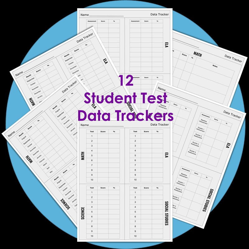 Teacher Data Tracking Etsy
