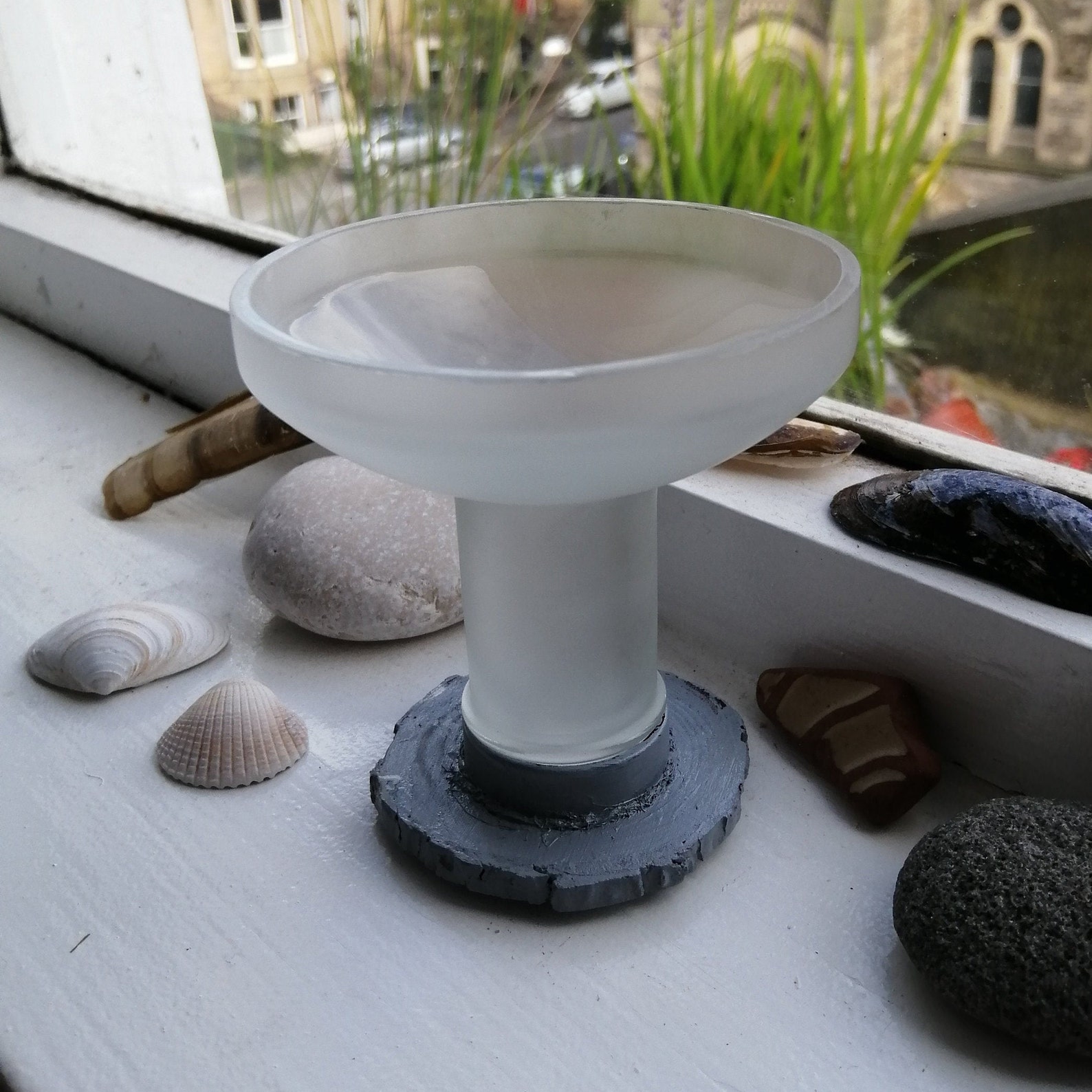 upcycled gin glasses