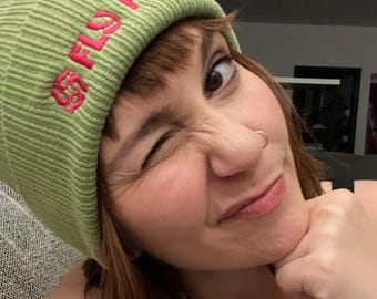 Organic Ribbed Fly Beanie