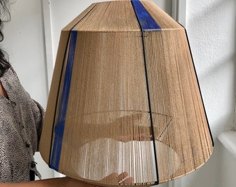 Lámpara de techo - Pantalla única de hilo tejido a mano